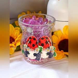 🤍✨Handmade faux leather earings✨🤍